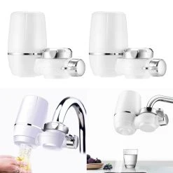 Marque Generique Filtration De Filtre De Robinet D'eau En Carbone 2 Pièces Pour Cuisin...