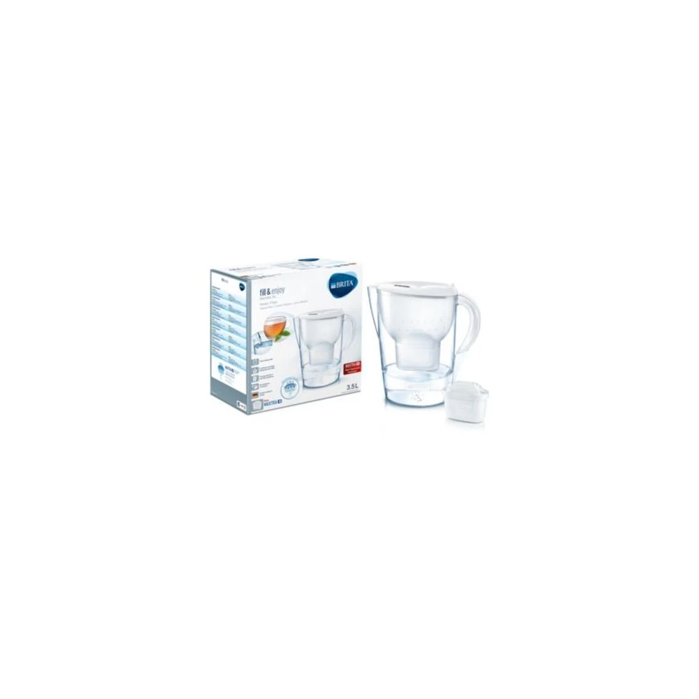 Carafe Filtrante BRITA Marella XL Blanc + 1 Cartouche Maxtra+ 1 Carafe Filtrante BRITA Marella XL Blanc + 1 Cartouche Maxtra+