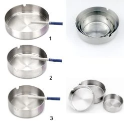 Marque Generique Cendrier En Acier Inoxydable -HKoenig Shop 60011725 4 image