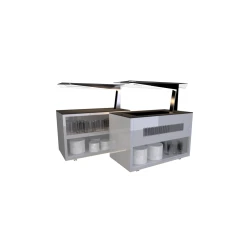 Buffet Neutre Design Protection Anti-Postillons - 1300x700 Mm - SAYL -... 7 Buffet Neutre Design Protection Anti-Postillons - 1300x700 Mm - SAYL -... -HKoenig Shop buffet de service refrigere plaque froide avec bacs 1300x700 mm sayl