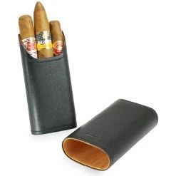 Etui à CIgares Adorini Pour 2-3 Cigares En Cuir Véritable - Système...