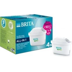 Brita Pack De Cartouches Filtrantes Pack 4 Filtres à Eau MAXTRA PRO- AIO