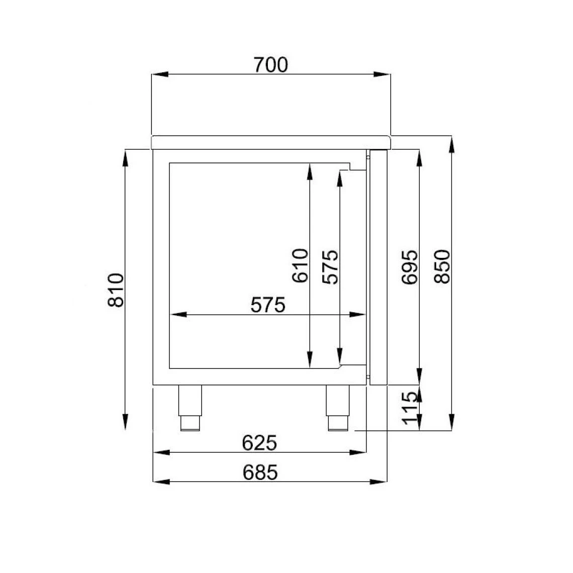 Combisteel Table Réfrigérée Positive 2 Portes 3 Tiroirs Gamme 700 - Energy Lin... 3 Combisteel Table Réfrigérée Positive 2 Portes 3 Tiroirs Gamme 700 - Energy Lin... – Image 3