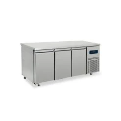 VIRTUS GROUP Table Réfrigérée Traversante Avec 3+3 Portes GN 1/1, -2°/+8°C- Vi...