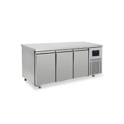 VIRTUS GROUP Table Réfrigérée Traversante Avec 3+3 Portes GN 1/1, -2°/+8°C - W...